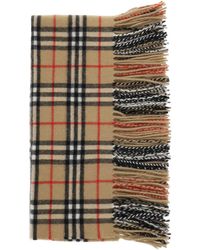 Burberry - Ered "Happy Cashmere Checkered - Lyst