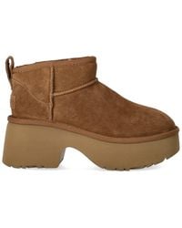 UGG - Classic Ultra Mini New Heights Chestnut Boot - Lyst