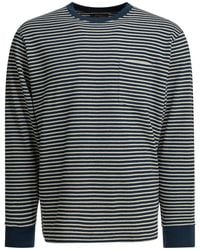 Beams Plus - Cotton Striped Crewneck T-Shirt - Lyst