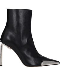 Off-White c/o Virgil Abloh - Off-weiße Stiefel Frauen Leder schwarz - Lyst