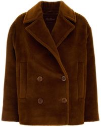 MM STUDIO - Caramel Alpaca Blend Filovia Coat - Lyst