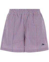 Autry - Embroidered Poplin Shorts - Lyst