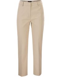 Weekend by Maxmara - Wkdvite Stretch Cotton Trousers - Lyst