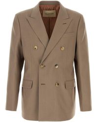 Valentino Garavani - Cappuccino Wool Blazer - Lyst