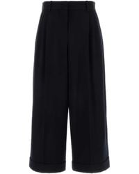 The Row - Midnight Wool Lior Pant - Lyst