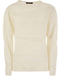 Fabiana Filippi - Platinum Boat Neck Sweater - Lyst