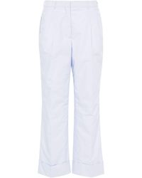 Officine Generale - Pantalones Willow rectos de talle alto - Lyst