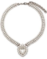 Alessandra Rich - Drop Stone Necklace - Lyst