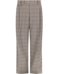 Drole de Monsieur - Pants "Large À Carreaux" - Lyst