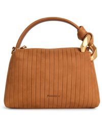 JW Anderson - Jw Anderson Small 'corner' Caramel Suede Bag - Lyst