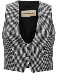 Alexandre Vauthier - Houndstooth Waistcoat - Lyst