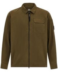 C.P. Company - Zip Long-Sleeved Shirt Jacket - Lyst