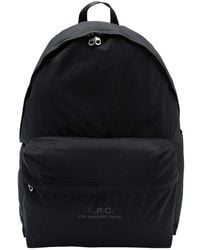 A.P.C. - A. P.C. Zip Pocket Backpack - Lyst