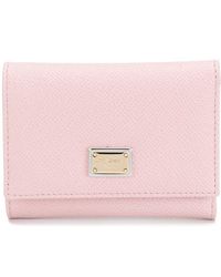 Dolce & Gabbana - Leather Flap French Wallet - Lyst