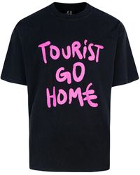 44 Label Group - T Shirt Nera Tourist Go Home - Lyst