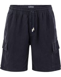 Vilebrequin - Linen Cargo Bermuda Shorts - Lyst