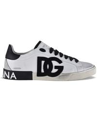 Dolce & Gabbana - Dolce&Gabbana Portofino Vintage Sneakers - Lyst