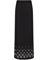 Rabanne - Jersey Lange Rok - Lyst