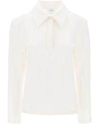 Courreges - Courres Cotton Piqué Polo Shirt - Lyst