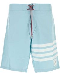 Thom Browne - Light Nylon Blend Swimming Shorts - Lyst