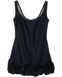 Self-Portrait - Dark Denim Mini Dress - Lyst