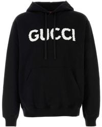 Gucci - Embroidered Logo Hoodie - Lyst