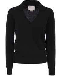 Vanisé - Patty - Pull col V avec col polo - Lyst