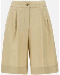 Kaos - Linen Blend Rope Colour Shorts - Lyst