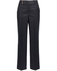 Peserico - Pesico Lurex Flanellen Broek - Lyst