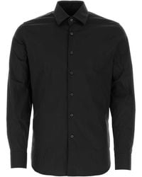 Prada - Stretch Poplin Shirt - Lyst