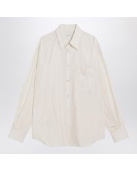 Lemaire - Ivory Cotton And Silk Shirt - Lyst