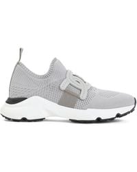 Tod's - Baskets En Maille À Patch Logo - Lyst