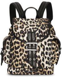 Ganni - Rucksack Mit Leopardenprint - Lyst