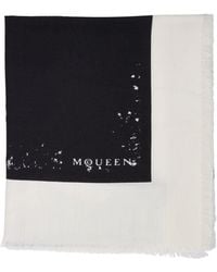 McQueen - Sjaal Met Doodskopprint - Lyst