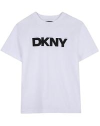 DKNY - T-Shirt Con Stampa Logo - Lyst
