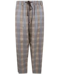 Uma Wang - Tartan-broek Met Trekkoord - Lyst