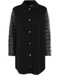 Herno - Coat With Down Sleeves - Lyst