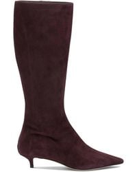 Jimmy Choo - Amis 35Mm Knee-High Boots Bordeaux - Lyst
