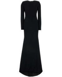 Gucci - Crepe Long Dress - Lyst