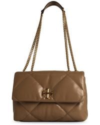 Tory Burch - 'Kira' Beige Lear Crossbody Tasche - Lyst