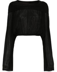 Rick Owens - Crop Blouse - Lyst