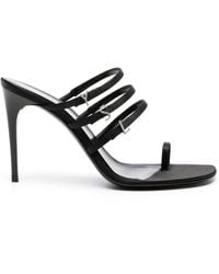 Saint Laurent - Jerry 95 Satin Sandal - Lyst