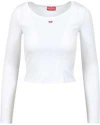 DIESEL - Pullover Weiß - Lyst