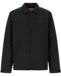KENZO - Black Cotton Blend Jacket - Lyst