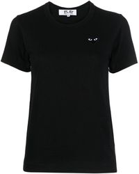 COMME DES GARÇONS PLAY - Heart Cotton T-Shirt - Lyst