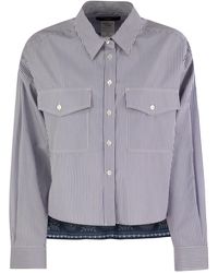 Weekend by Maxmara - Weekend Max Mara Doria Heavy Cotton Canvas Shirt - Lyst