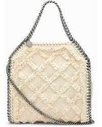 Stella McCartney - Stella Mc Cartney Falabella Mini Bag With Cotton Embroidery - Lyst
