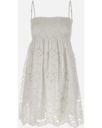Mc2 Saint Barth - Weißes Spitzen-Hawa-Kleid - Lyst