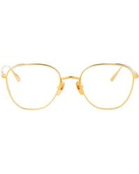 Linda Farrow - Yellowgold/Whitegold/Optical Titanium Glasses - Lyst