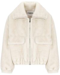 Essentiel Antwerp - Genz Faux Fur Bomber Jacket - Lyst